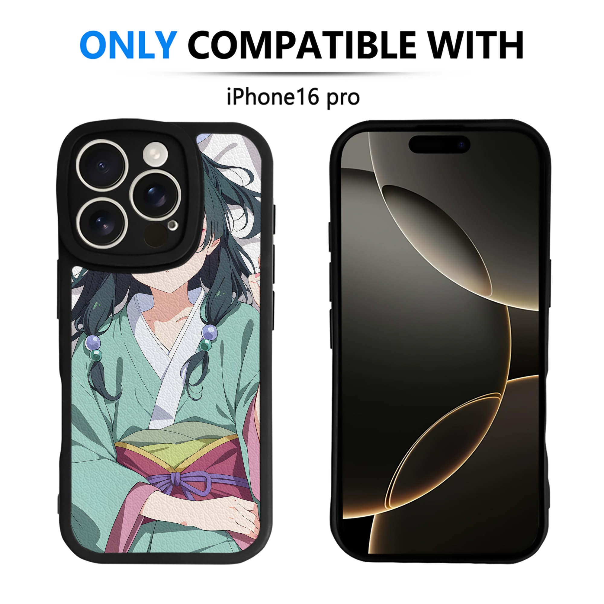 （画像用） 薬屋のひとりごと The Apothecary Diaries 【iPhone 16シリーズ対応】シリコンスマホケース（レザー調） 材質：シリコン